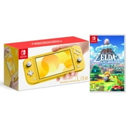 Nintendo Switch Lite Yellow Bundle with The Legend of Zelda: Link's Awakening NS Game Disc and Mytrix Microfiber Cleaning Cloth - 2019 New Game! - Import with US Plug