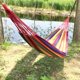 thumbnail image 4 of Hamaca de camping de 550 lb de tela de lona duradera y correas de árbol de nudo de metal resistente para acampar, patio, patio trasero, al aire libre ShuxiuWang 1327533075435, 4 of 4