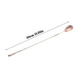 thumbnail image 2 of Long Handle Bar Spoon, Water Drop Spiral Design, Metal, for Coffee/Tea/Cocktails, Easy to Clean, Stylish, 2 of 5