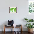 thumbnail image 3 of Art.com Selective Focus Close Up of Green Leaves Hanging from Tree Photographic Print, Brown Frame Wall Art, 21" x 17", 3 of 5
