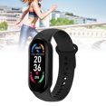 thumbnail image 4 of Pulsera inteligente M6, frecuencia cardíaca, presión arterial, monitoreo del sueño, conteo de pasos, música, clima, Bluetooth, rastreador de Fitness, 4 of 8