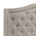 thumbnail image 5 of Sonoma Upholstered Full Wingback Bed Beige, 5 of 6