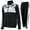 City Camo, variant on vkwear Men's Striped Athletic Running Jogging Gym Slim Fit Sweat Track Suit Set (Black, S)