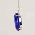 thumbnail image 3 of GEMHUB 11.70 Gram Blue Topaz Gemstone Pendant, Fine Solid 925 Silver Oval Shape Citrine Pendant, 3 of 4