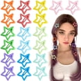 thumbnail image 1 of Joez Wonderful 20 pinzas para el pelo de estrella multicolor de 3 cm, pinzas de metal para el pelo, lindas pinzas de estrella, pasadores para el pelo, accesorios antideslizantes para el pelo para muje, 1 of 5