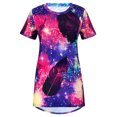 thumbnail image 4 of Puntoco Camiseta de manga corta con estampado étnico vintage de cuello redondo casual para mujer Puntoco Puntoco-8431, 4 of 4