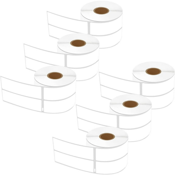 GREENCYCLE 6 Roll (700 labels per roll) Medium White 2-up Address Mailing Multipurpose Labels Compatible for Dymo 30253 1-1/8" x 3-1/2"(28mm x 89mm) LabelWriter Printer,BPA Free