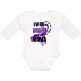 thumbnail image 3 of Inktastic I Wear Purple For My Mama Lupus Awareness Boys or Girls Long Sleeve Baby Bodysuit, 3 of 5