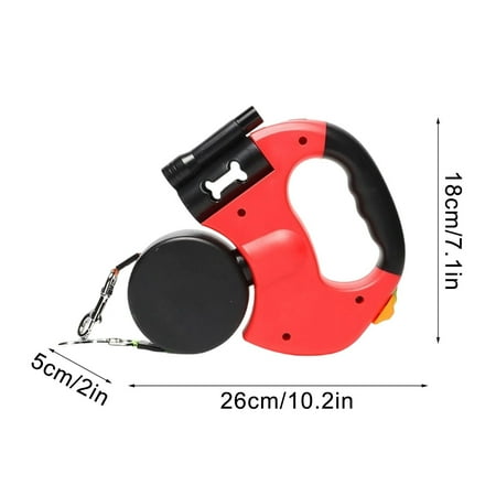 PuSpu Automatic Retractable Multifunctional Pet Leash1-to-2 Dog Walking Tool Durable Material For Small Medium Dogs Outdoor Walking Safety & Convenience