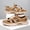 Light Brown, variant on Men's Outdoor Closed-Toe Breathable Hiking Sandals