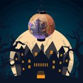 thumbnail image 4 of xiaxaixu Halloween Paper Lantern LED Lights Pumpkin Bat Room Decoration, 4 of 8
