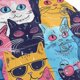 thumbnail image 3 of Fotbe Colorful Cats Pattern Art Gorro Clásico de Béisbol, Gorra Ajustable con Broche Snapback, Gorro de Exterior de Algodón Suave, 3 of 6