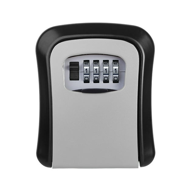 Htovila Key Storage Lock Box Wall Mounted with Dustproof Cover 4Digit