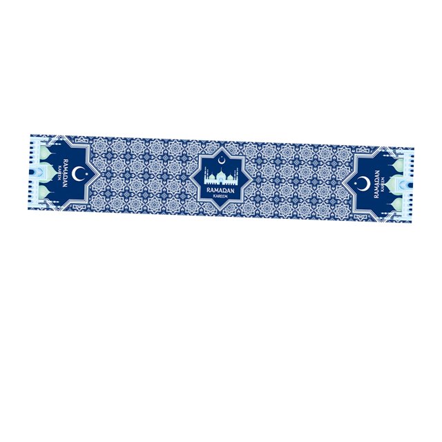 Eid Mubarak de mesa, Felicidad musulmana Festival de Ramadán Cubiertas de mesa para comedor Hogar Cumpleaños Boda Rectángulo Mesas Decoración , estilo d Macarena none