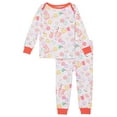 thumbnail image 2 of Booboo Long Sleeve Snug Fit PJ Set (Infant) Donuts and Cocoa 3-6 Months, 2 of 2