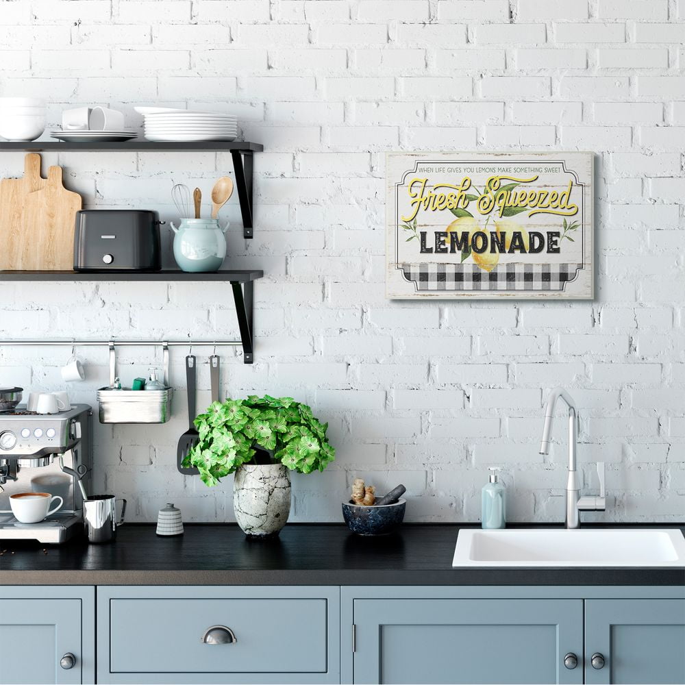 Stupell Industries Charming Rustic Fresh Squeezed Lemonade Sign Designed by Jennifer Pugh
