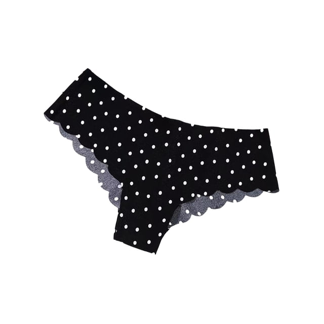 Guardurnaity Bragas con letras impresas para mujer, ropa interior amigable con la piel, calzoncillos de seda, cintura baja, ropa interior íntima Ropa interior impresión de puntos METRO