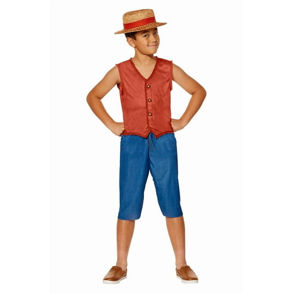 InSpirit Designs, LLC One Piece Monkey D Luffy Child Costume | Large Male