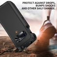 thumbnail image 2 of for Galaxy S10e Case,Shockproof Dropproof Dustproof,3-Layer Full Body Protection Heavy Duty High Impact Hard Cover Case for Samasung Galaxy S10e,Black, 2 of 7