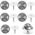 thumbnail image 2 of KAKOWELY locking pin backs 50 Sets Locking Pin Back Pin Holder Enamel Pin Back Locking For Craft Making0.39"X0.39"X0.39", 2 of 4