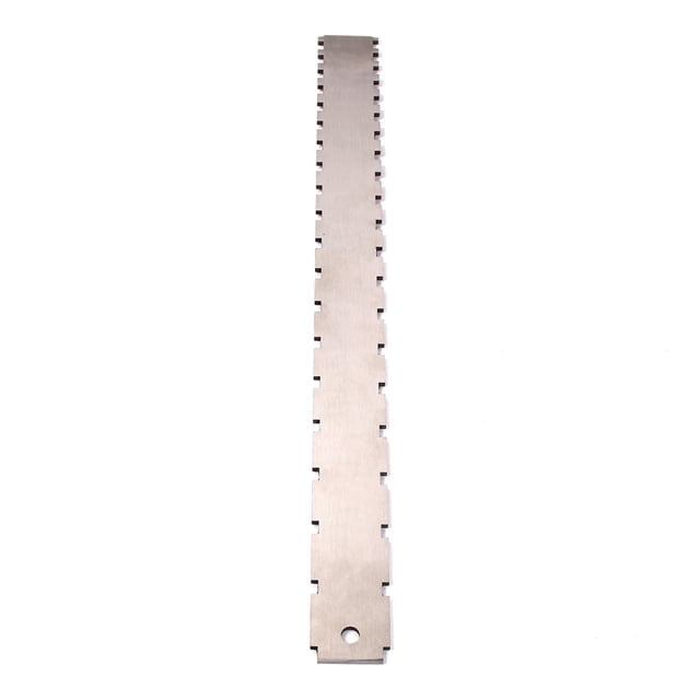 Soidarity Accesorio de reparación de regla con muescas para cuello de guitarra, reglas de pulido profesional, herramienta de enderezamiento de diapasón, Accesorios para instrumentos musicales Soidarity OD025214-00