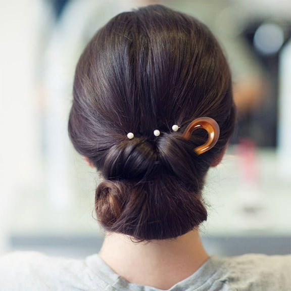 ELAYARD 4pcs French Hairpin U Shaped Vintage Style PC for Hair Accessories Women Casual Occasions