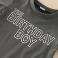 thumbnail image 3 of Ketyyh-chn99 Baby Boy Suit Short Toddler Outfits Short Sleeve Tops Striped Shorts Summer Baby Boys Clothes Set Grey,12-18 Months, 3 of 5