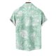 thumbnail image 5 of Mens Casual Manga Corta Botón Abajo Camisas Turndown Cuello Hawaii Impresión Botón Camisa Cardigan, 5 of 5