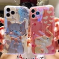 thumbnail image 3 of Kawaii Cute 3D Diamond Beautiful Animal Cat Elephant Phone Case Compatible with iPhone Case (Cat,iPhone 15 Pro), 3 of 6