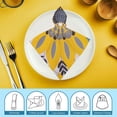 thumbnail image 6 of Werpe Flower Bees Petals Cloth Napkins Polyester Reusable Fabric Events Dinner Napkin 6 PCS, 6 of 7