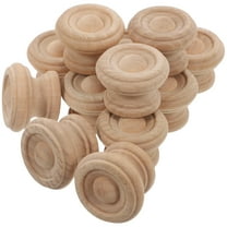 Homoyoyo 12Pcs Wood Drawer Pulls Mushroom-Shaped Handles for Drawers and Dressers Modern Simple Style Cabinet Hardware