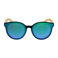 thumbnail image 5 of Root Sophia Black PC Blue Mirror Lens Bamboo Temples Women's Sunglasses|1YR. Warranty, 5 of 6