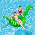 thumbnail image 3 of HTOOQ Pool Floats Adult Size Inflatable Dinosaur Swimming Floaties Ride On Ring Water Toys Party Supplies for Kids - -, 3 of 8