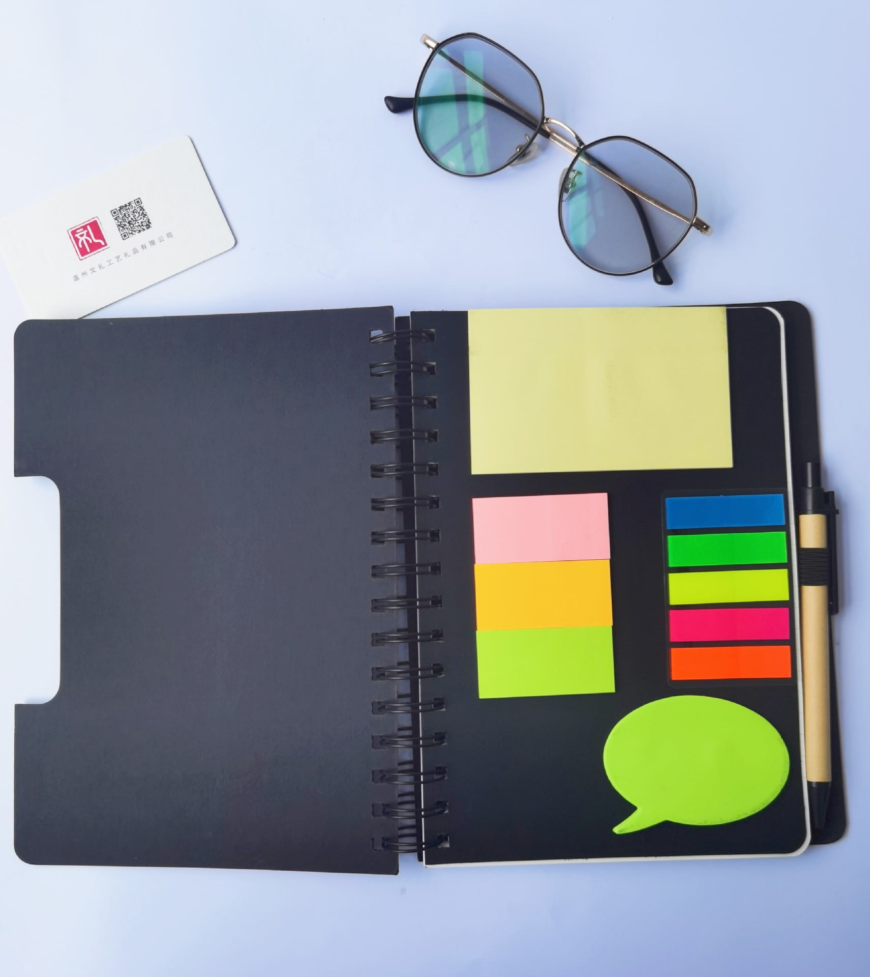 2 Pieces Spiral Notebook Steno Business Notepad Wide Ruled Notebooks