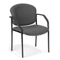 thumbnail image 2 of OFM Deluxe Round Back Guest Stacking Chair with Arms in Teal, 2 of 2