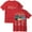 Red, variant on Avery Anna Let Go Letters Tour 2025 Merch T-Shirt Women Men Casual Crewneck Short Sleeve Tee