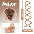 thumbnail image 3 of LQQBOX Spiral Bobby Pins - 50 Pieces Simple Styles Spiral Hair Pins, Rose-gold, 1.97" * 0.55", Hair Accessories for DIY Hairstyles, Women and Girls, 3 of 7