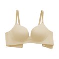 thumbnail image 2 of Byworldtasic Women Seamless Push‑Up Bra Wireless Texture Comfort Bra Adjustable Straps Back Closure Everyday Bralette, 2 of 6