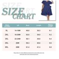 thumbnail image 2 of CASSIE LIZ Women's Plus Size Dress 3X Blue V Neck Dress Polka Dot Flutter Trim Hem Tunic Belt Dress Casual Loose Fits Dress For Summer 3XL 22W 24W, 2 of 3