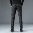 thumbnail image 4 of Pantalones de traje fluido de talla grande para hombre, pantalones ajustados con trenzas para hombre, ropa de trabajo drapeada, reseñas coreanas baratas, muchas confecciones, 4 of 5