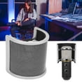 thumbnail image 4 of Microphone Windscreen, Professional Reduce Plosive Noise Microphone Isolation Shield Multilayer U Shape Prevents Spraying  For Recording Studio, 4 of 8