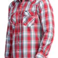 thumbnail image 5 of Camisa Regular Fit Manga Larga Wrangler Hombre 647 rojo G, 5 of 5
