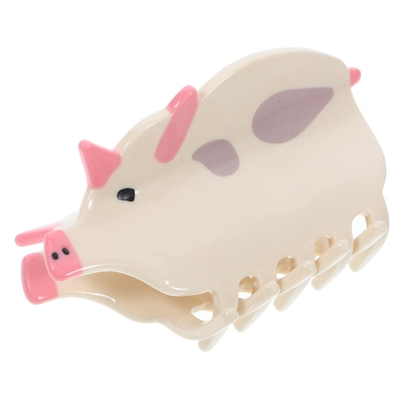 PAMINGONO 1Set Elegant Pig Shape Claw Clip Acetate Sheet Hair Accessory For Women Styling 8.5x4.3x4.3in