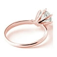 thumbnail image 3 of Galaxy Gold 14k Solid Gold Solitaire Diamond Ring Stunning 1 Carat Natural Diamond Clarity SI1-SI2 Color: F-G 5163 (rose-gold, 9), 3 of 4