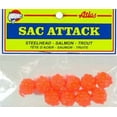 thumbnail image 3 of (3 pack) Atlas Mike's Sac Attack, Imitation Spawn Skein Eggs Soft Bait, Orange, 10 Count, 3 of 3
