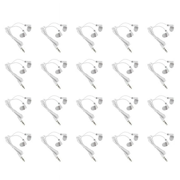 20pcs 3.5mm In-Ear Stereo Earbuds Headphone Earphone Headset for Mobile Phone MP4 MP3