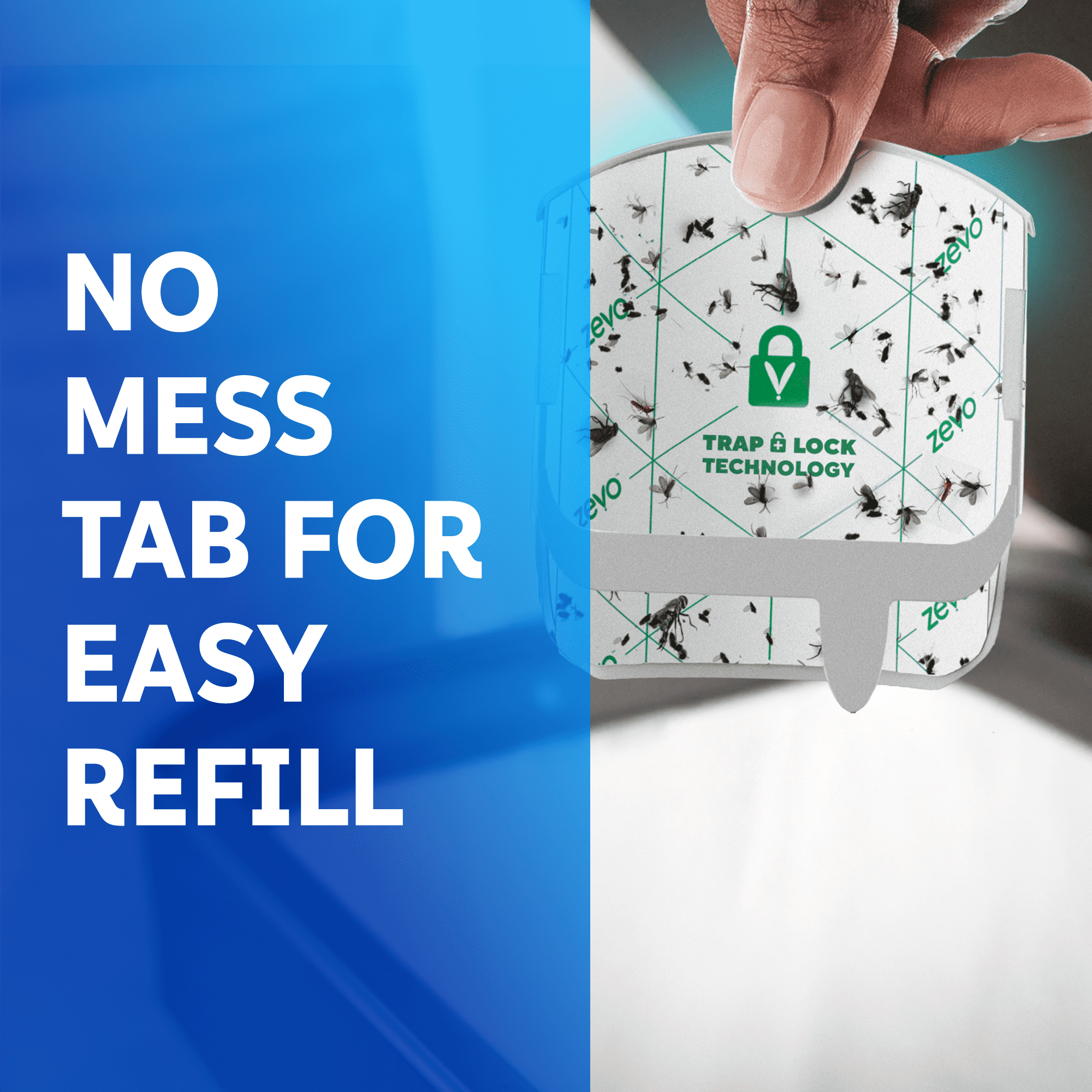 Zevo Compact Flying Insect Trap Refill - 2 Compact Refill Cartridges