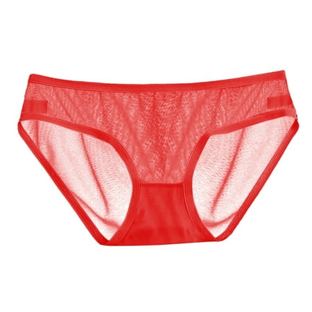

Mortilo Womens Panties Cute Underwear For Women Low Rise Panty Womans Clothing Women Gifts Red L