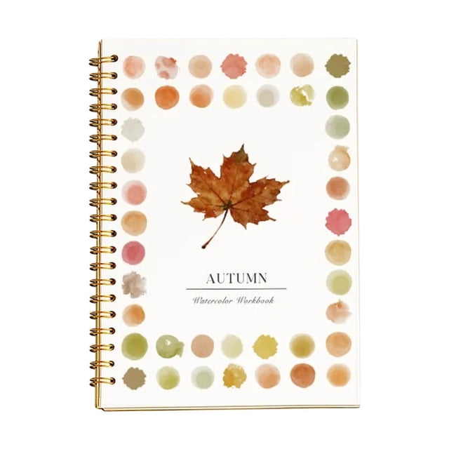 Cuaderno de acuarelas | Libro tutorial de pintura para principiantes | Guía paso a paso con 12 ilustraciones ligeramente dibujadas | Papel de 120 libras | 6,5"x9" | Encuadernación Lay-Flat | Regalo