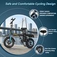 thumbnail image 3 of VOLTVOGUE VV-14 Adult Electric Bike, 14" Fat Tire Ebike, 500W Motor, 48V 9Ah 432Wh Battery, Speeds Up to 20 MPH, Class 2 electric Bicycle, UL 2849 Certified, Recommended Age 16+, 3 of 8